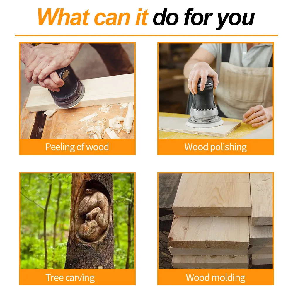 Шлифовальный диск GUSIWU абразивный для деревообработки плоская дуга карбид