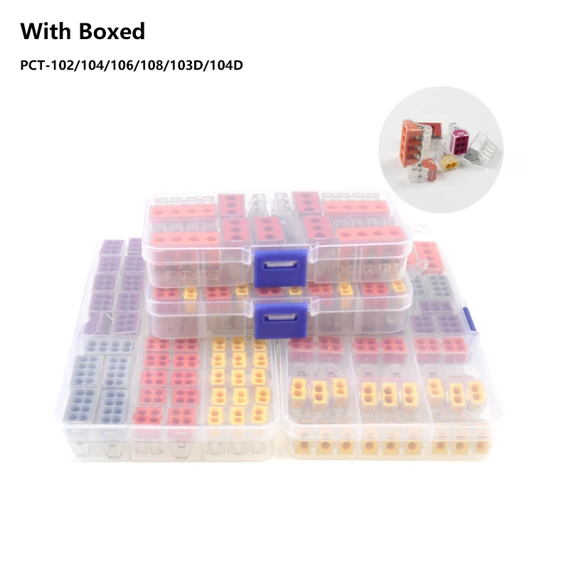 В штучной упаковке универсальный компактный проводной разъем проводки PCT