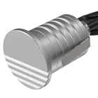 Светодиодный светильник для лестницы, алюминиевая круглая уличная лампа, IP67, 1 Вт, встраиваемый светильник для дорожек, детской лестницы