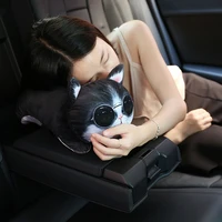 car tissue pumping cartoon creative 3d husky cat dog tray napkin cover armrest box seat tissues chair back paper towel storage