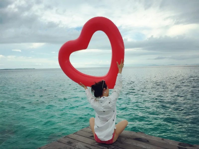 90/120 см кольцо для плавания в форме сердца гигантский сексуальный надувной