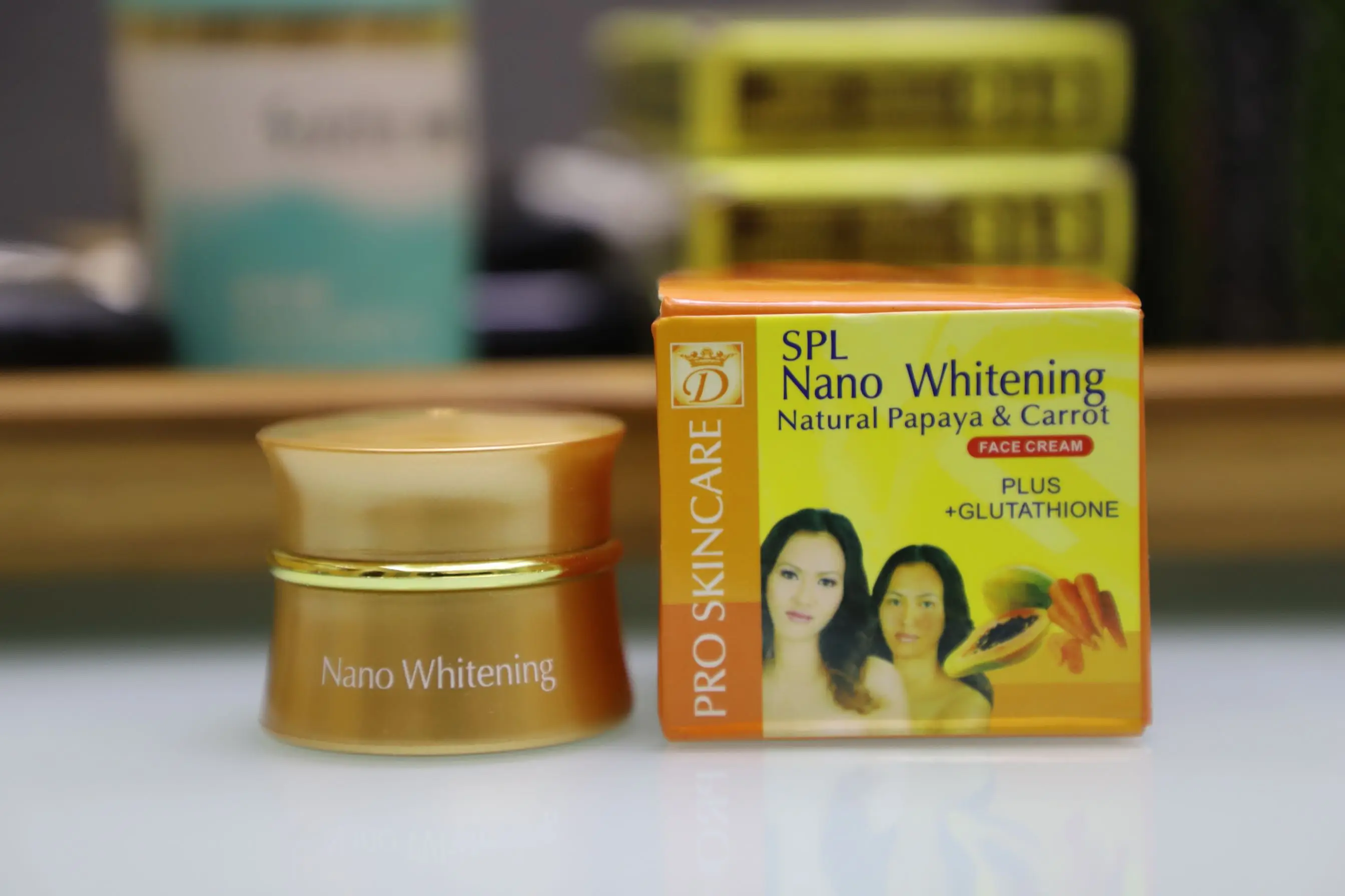 Бесплатная доставка нано отбеливание | Папайя и морковь крем для лица Глутатион/15