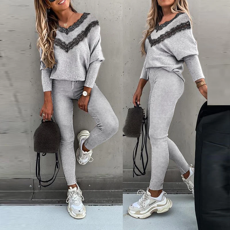 

Spring Autumn Two Piece Set Tracksuit Women Top Pants Sets Female Outfits Jogging Suit Korean Sports Wear Tracksuits