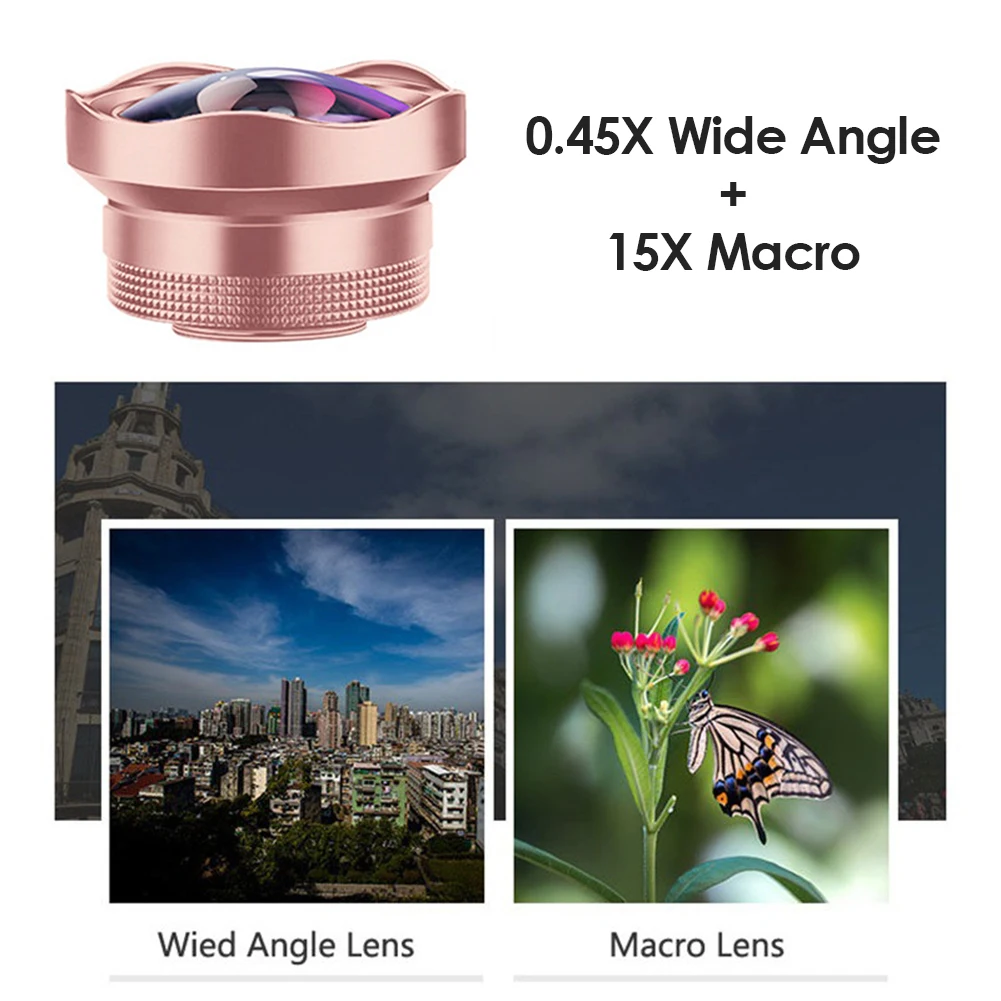 4K HD оптический мобильный телефон линзы не искажают окружающий мир 0.45X