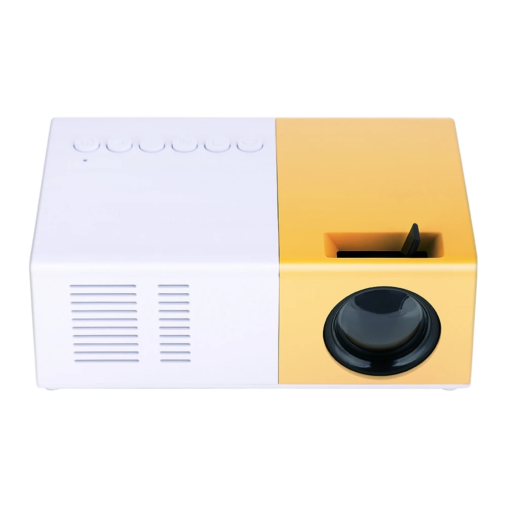 

Mini Stylish Home Theater Portable LED Projector HD Support 1080P HDMI-Compatible VGA Multimedia Player EU