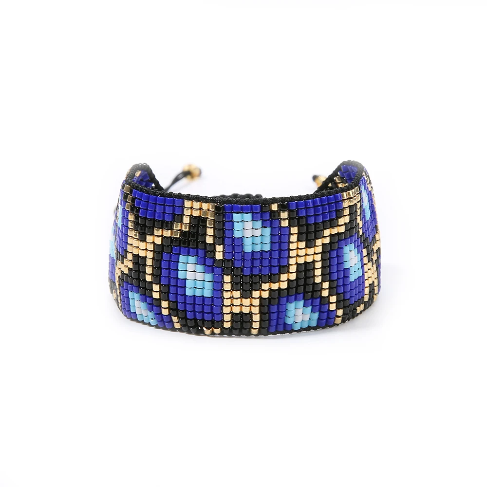 

YAUKIA Tortoise Pattern Miyuki Beaded Bracelet Charm For Women Armband Hand Woven Pulseras Mujer 2021 Fashion Female Crystal