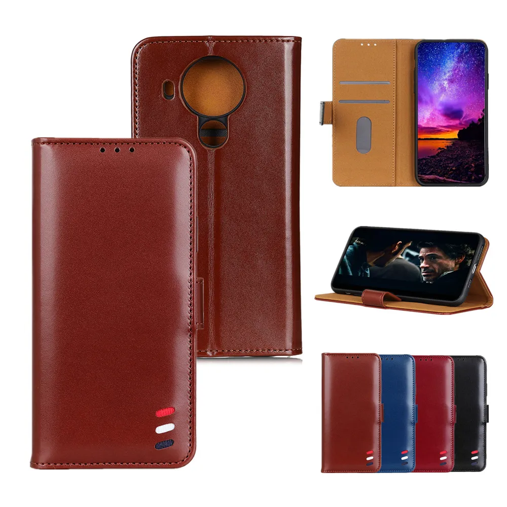 

Case for Nokia X10 8V 1.4 C1 Plus 6.3 7.3 5.4 3.4 2.4 C3 8.3 C2 5.3 1.3 2.3 Capa Bracket Shockproof Flip Wallet Leather Cover