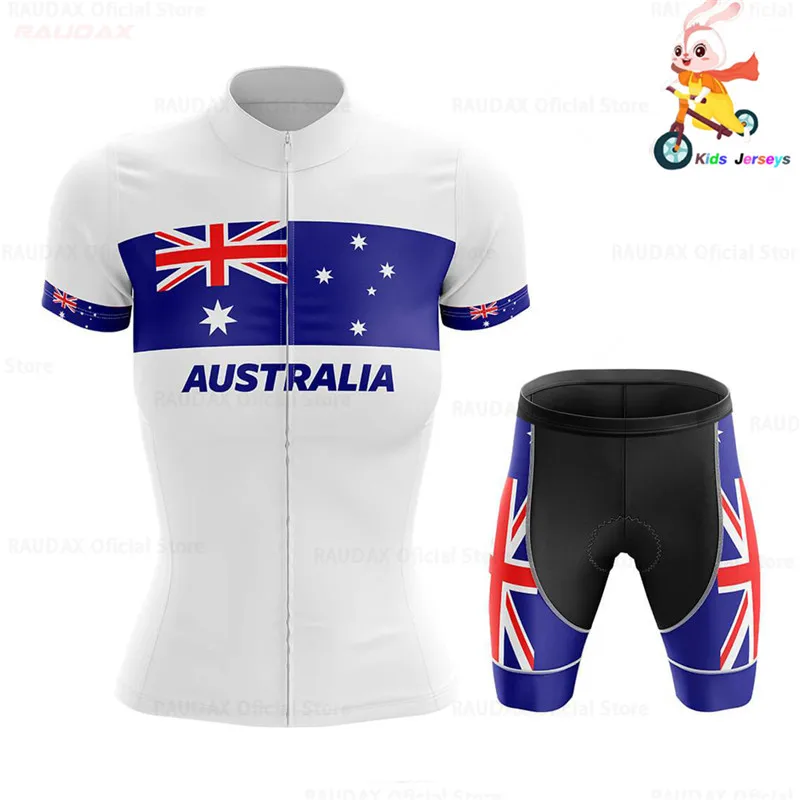 2021 австралийская Детская летняя одежда для велосипеда с коротким рукавом