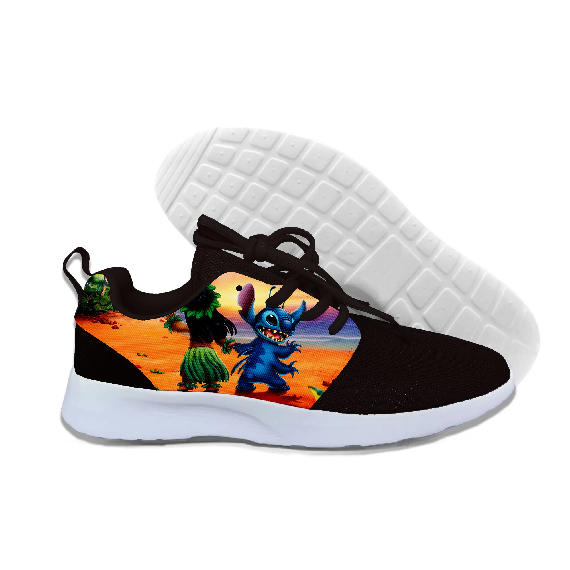 2019 hot fashion lilo and stitch 3D casual shoes for men/women high quality Harajuku printing Sneakers | Обувь