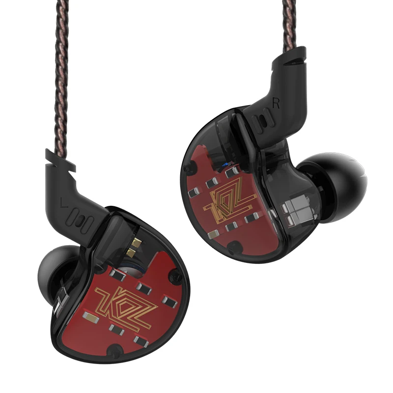 Плотным верхним ворсом KZ ZS10 10 Наушники для водителей 4BA + 1DD динамический