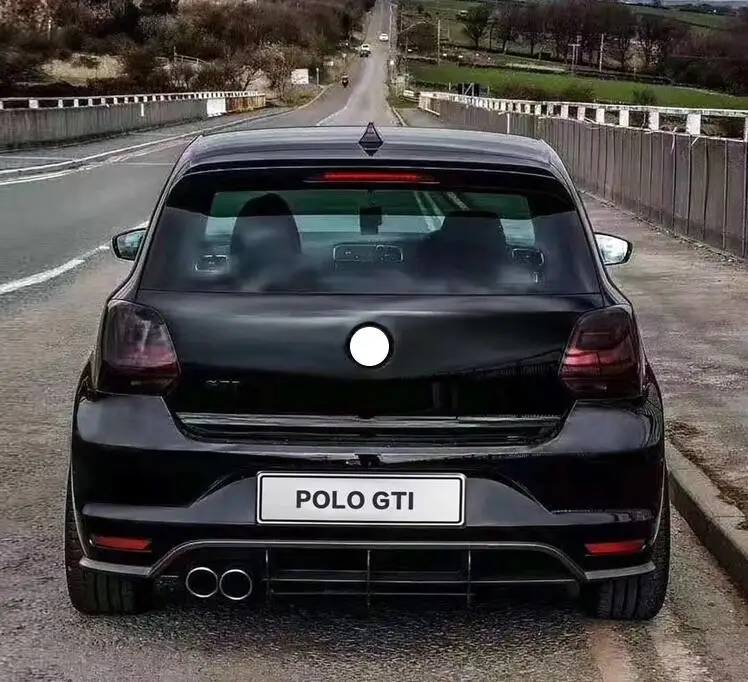 Задний спойлер для VW polo gti 2011-2017 задний ABS диффузор заднего бампера | Автомобили и