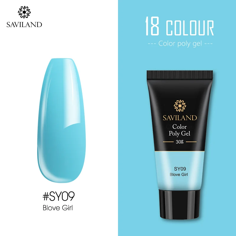 30ml SY09 SAVILAND, 15 г, 30 г, цветной, быстрый, полигель, для наращивания пальцев, замачивается, УФ, камуфляж, строительный, полигель, твердый гель, лак для ногтей - Цвет: 30ml SY09