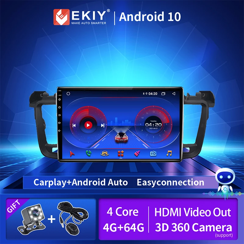 

Android Radio For Peugeot 508 2012-2016 2 din Car Audio DSP Multimedia Player GPS Navigation With AI Voice Carplay 360 Camera