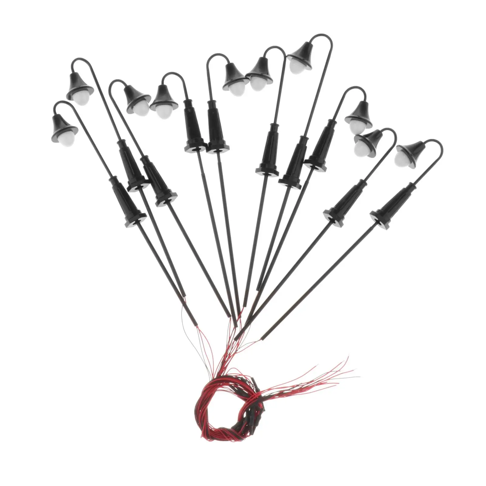 

10x Model Railway Street Light Road Lamp Lampposts 1:75 1:100 1:150 12V