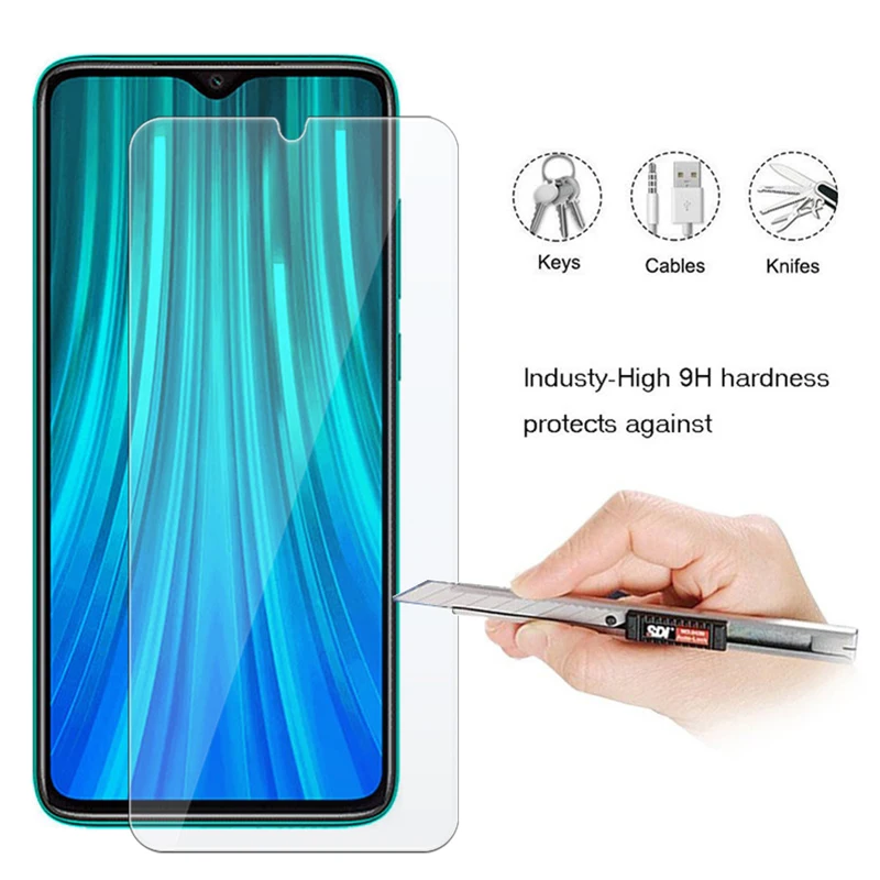 Защита экрана для Redmi Note 8 7 Pro 8A 9H HD защитное стекло прозрачное закаленное Xiaomi Mi 9 Lite