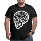 Футболка свободная с коротким рукавом, модная брендовая тенниска с изгибом белого черепа, брендовая уличная одежда, большие размеры 6xl 5xl, лето