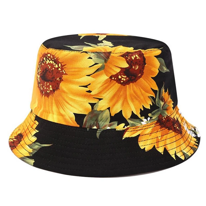 

2020 New Fashion Men Women Plant Leaf Bucket Hat Hip Hop Fisherman Hat Embroidery Outdoor Summer Casual Bucket Cap
