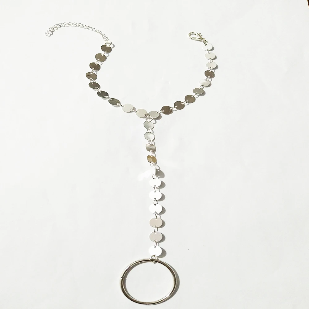 Новый браслет ручной работы с блестками и цепочкой в стиле бохо 2020 модное