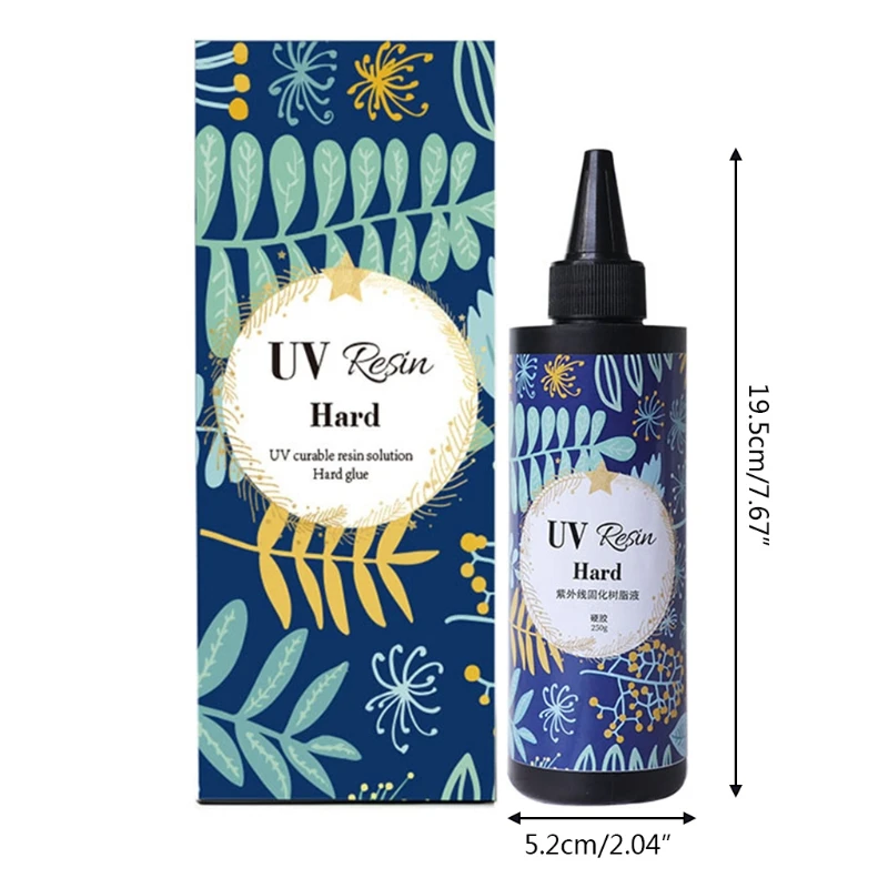 

UV Resin Clear Hard Type UV Light Cure Ultraviolet Curing Epoxy Resin for UV Resin Molds Solar Cure Sunlight Activated