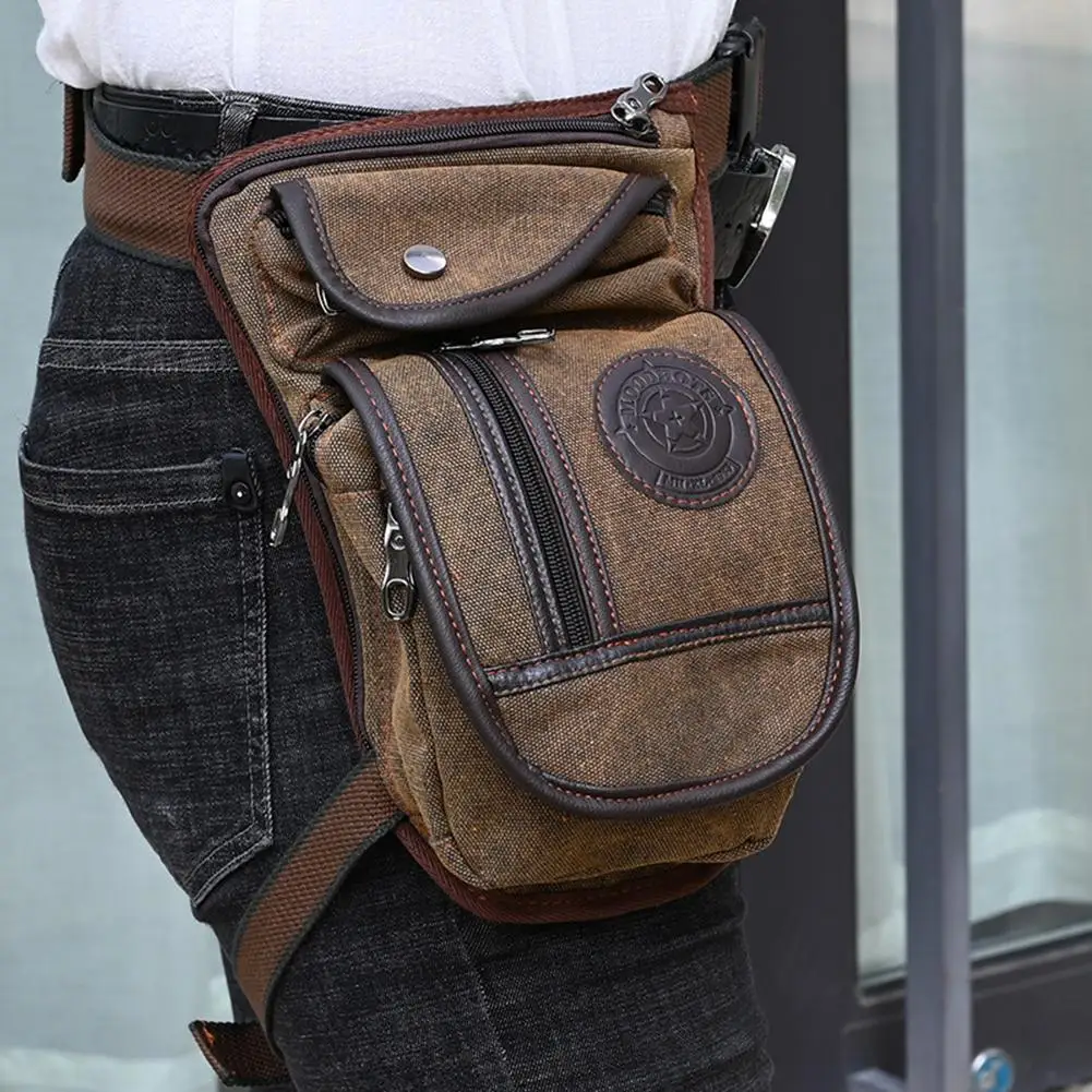 

Waterproof Motorcycle Leg Bag Buckle Design Canvas Funny Drop Belt Pouch Waist Bag Motorcycle Saddle Bag Tactical Thigh Packs