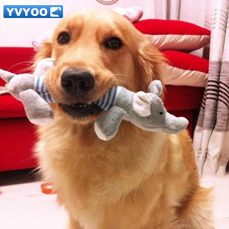 Милая игрушечная собака Плюшевые жевательные писк питомца игрушки для собак