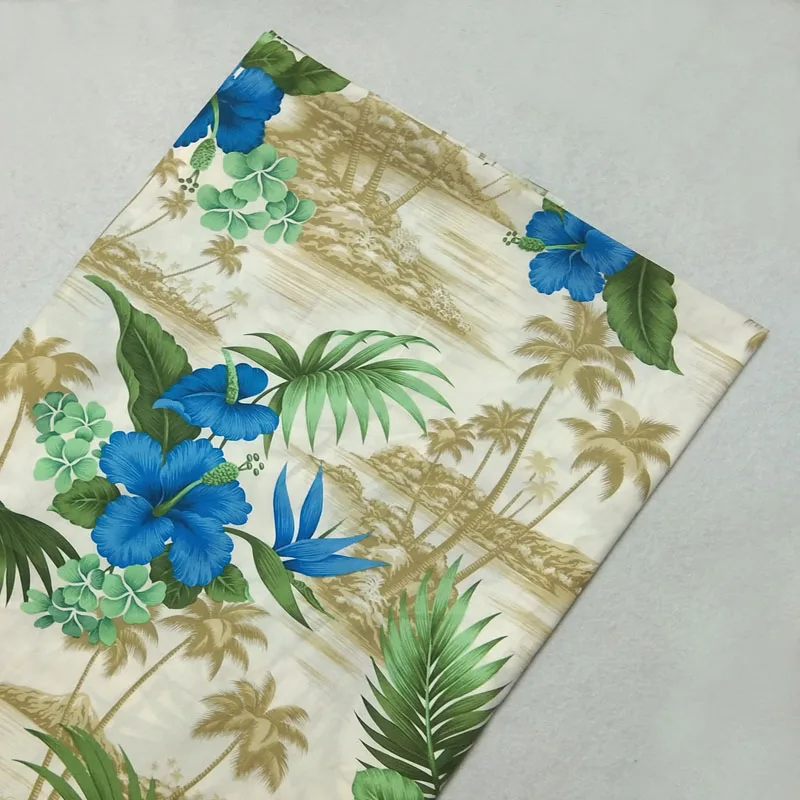 Изящная ткань из поплина с изображением большого океанического пейзажа и