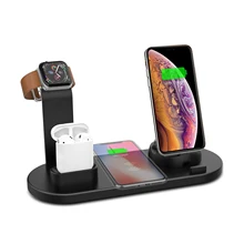 4 IN1 Wireless Charging Stand Mobile Phone Docking Station 10W Suitable for iPhone Airpods Watch Samsung