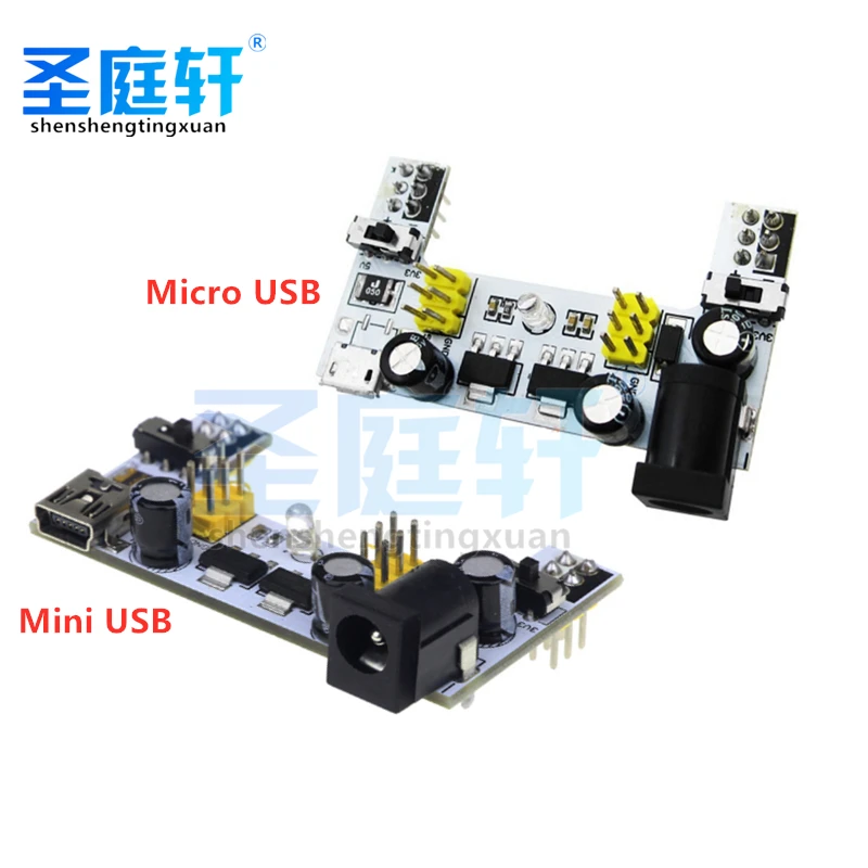 Макетная плата MB102 Mini Micro USB источник питания модуль для Arduino комплект сделай сам