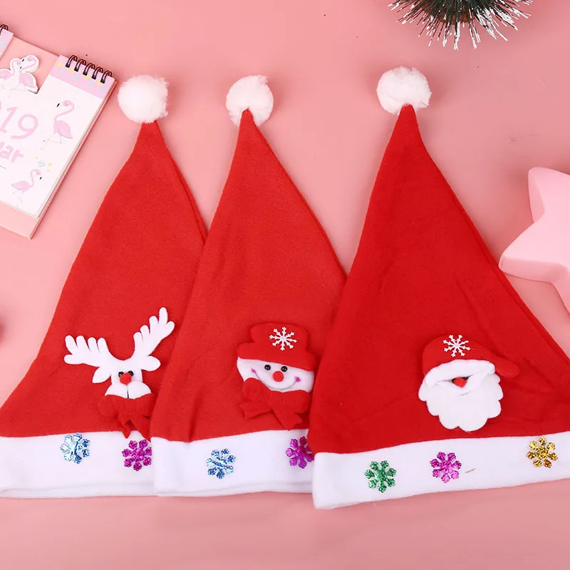 

Q cartoon lovely Christmas hat creative Christmas gift kindergarten children's decorative hat adult girl headdress