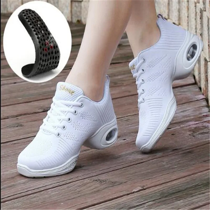 Женские кроссовки для джазовых танцев Женская дышащая сетчатая Обувь На