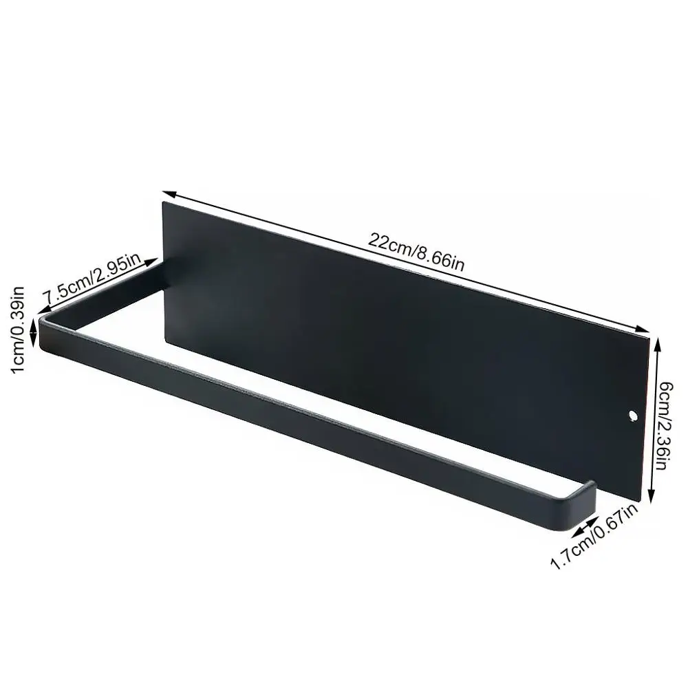 

Wall Mounted Kitchen Adhesive Roll Paper Holder Free Punching Towel Storage Rack Tissue Hanger Bathroom Kitchen Accessories