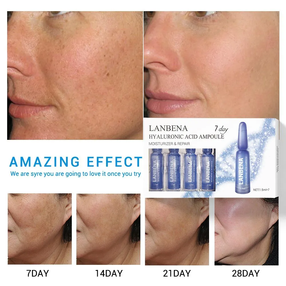 LANBENA 7 шт./компл. керамид ампулы дневный укрепляющий увлажняющий уход за