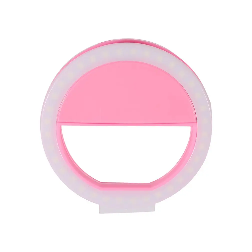 

Universal Selfie LED Flash Ring Light Portable Selfie Lamp Mobile Phone Lens For iPhone XS Max Samsung Luminous Ring Clip