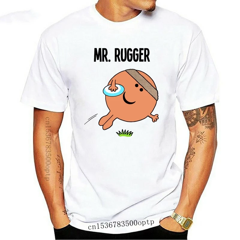 

New Mr Rugger RUGBY Mens T-Shirt Christmas Fathers Day Gift Birthday Sport 100% cotton tee shirt tops wholesale tee 2021 hot t