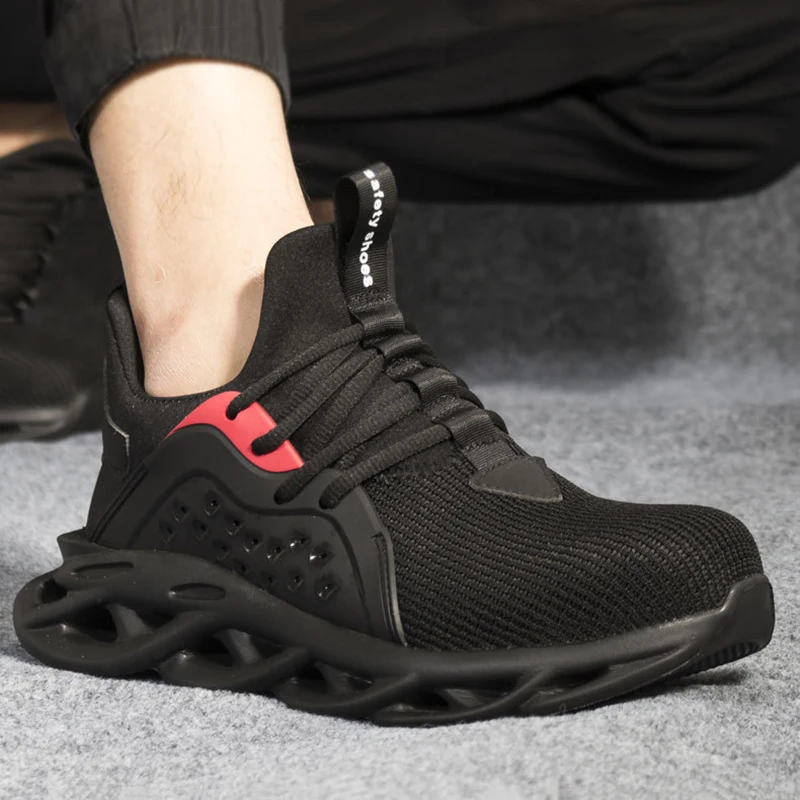 

Обувь со стальным носком для мужчин и женщин, легкая дышащая обувь для защиты от прокола, безопасная для работы, магазин NYZ