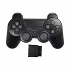 Прозрачный цветной беспроводной игровой контроллер 2,4G, вибрационный геймпад для Sony PlayStation 2, джойстик, консоль, игровые аксессуары