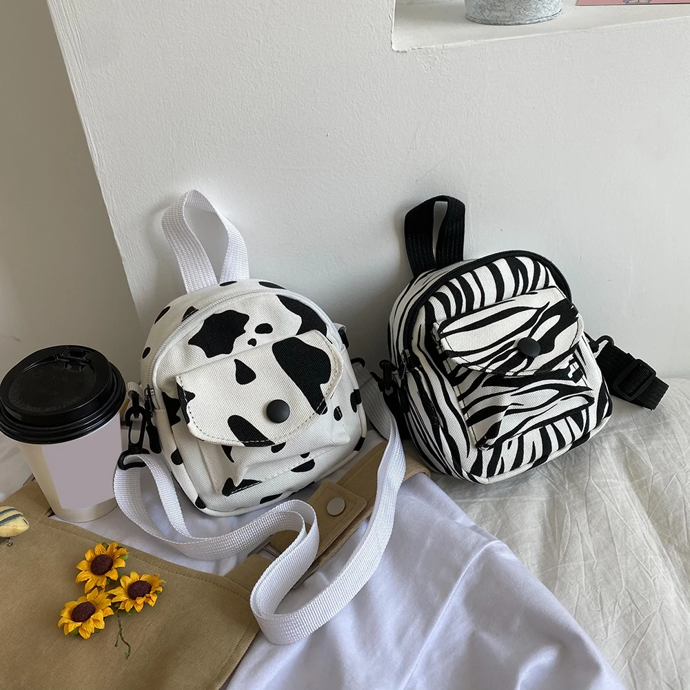 

Модные женские кеды из текстиля, корова Зебра шаблон печати сумка через плечо сумка-клатч повседневная женская небольшой кошелек