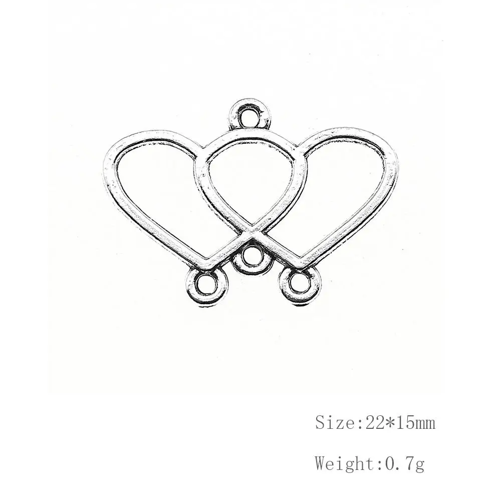 

Malzahar 30 Pieces Heart Earrings Connector Jewelry Findings Components Accessories Jewelry