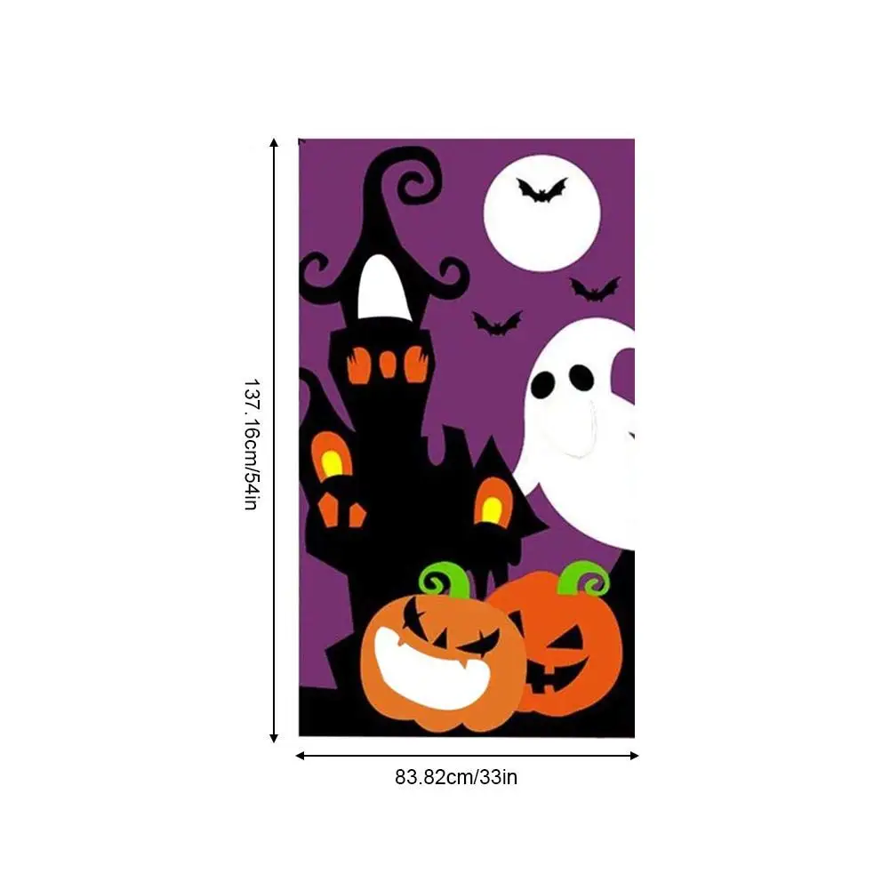 Halloween Bean Bag Toss Games Pumpkin with 3 Bags for Families Kids Travel | Дом и сад