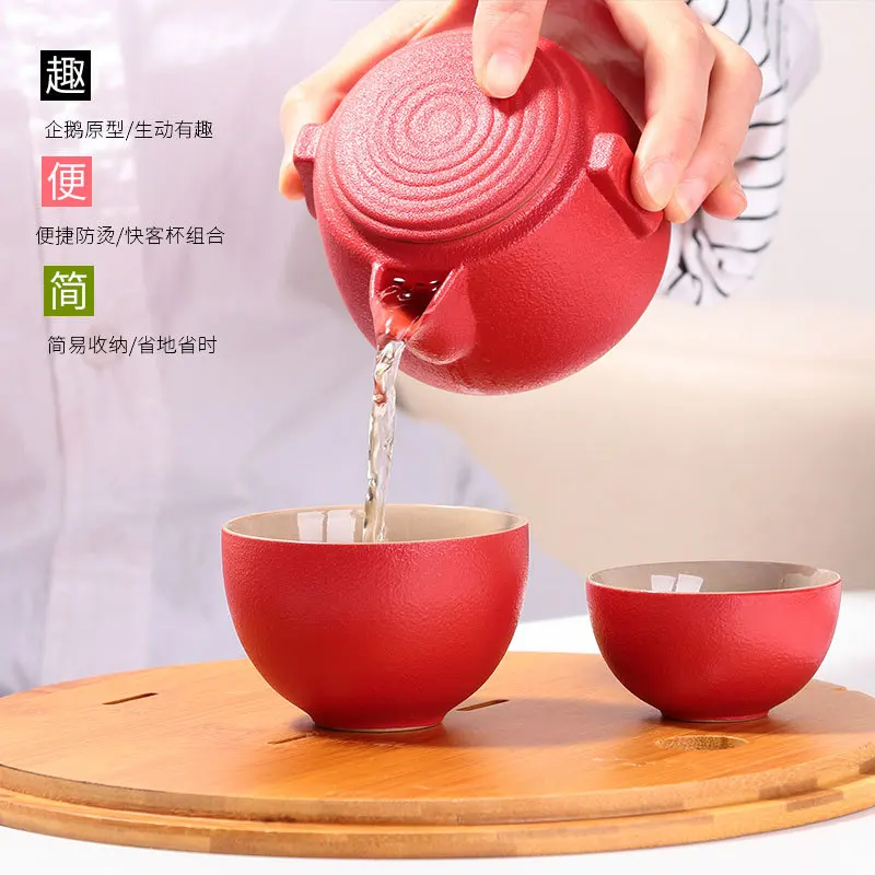 Креативная Черная Керамическая Экспресс-чашка один горшок и две чашки