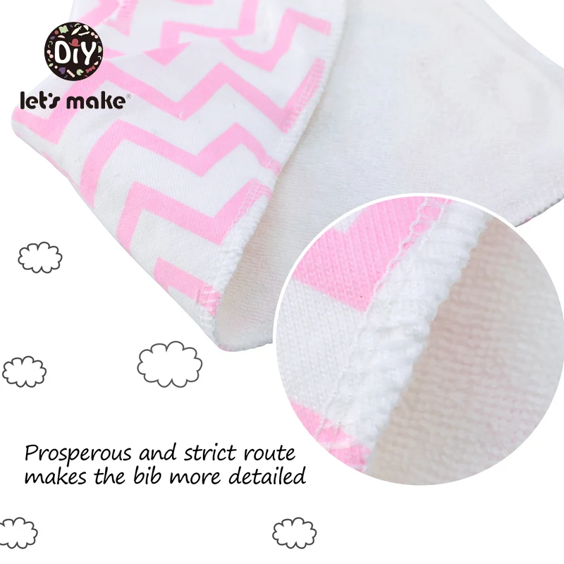 Детский нагрудник из мягкого хлопка Let's Make 1 комплект | Детская одежда и обувь