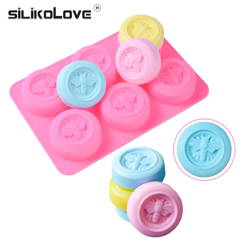 Силиконовая форма для мыла SILIKOLOVE 6 Полость вокруг Bee 3d сделай сам ручная работа