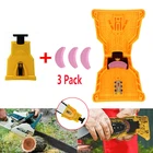 Заточка для цепной пилы, эффективный инструмент для ЗАТОЧКИ ЦЕПНОЙ ПИЛЫ, пластиковый и точильный камень, широкая совместимость, прочный точильный камень