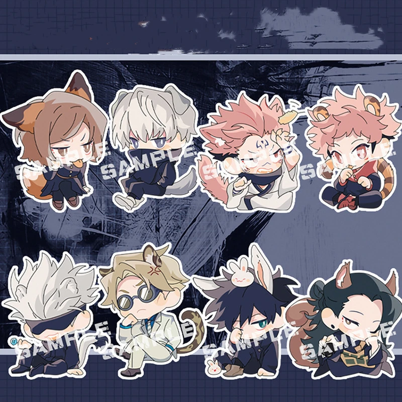 

Anime Game Jujutsu Kaisen Gojo Satoru Fushiguro Megumi Keyrings Keyrings Acrylic Double Sided Backpack Pendant Xmas Gifts New