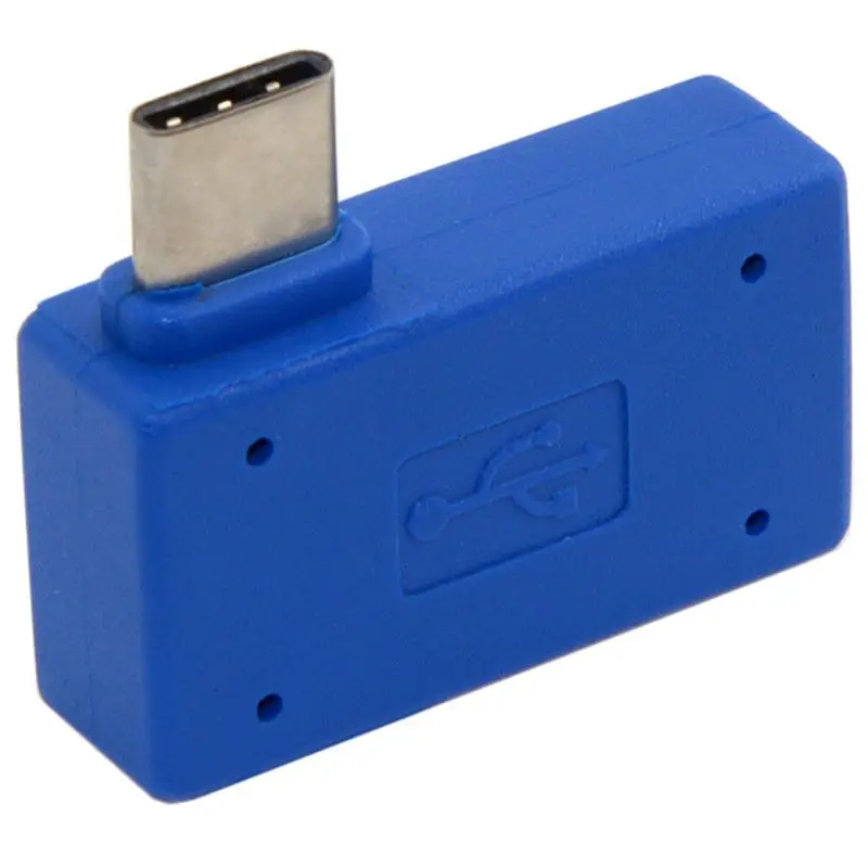 USB 3 1 Тип C правый 90 градусов угловой штекер к 0 Женский OTG адаптер | Электроника