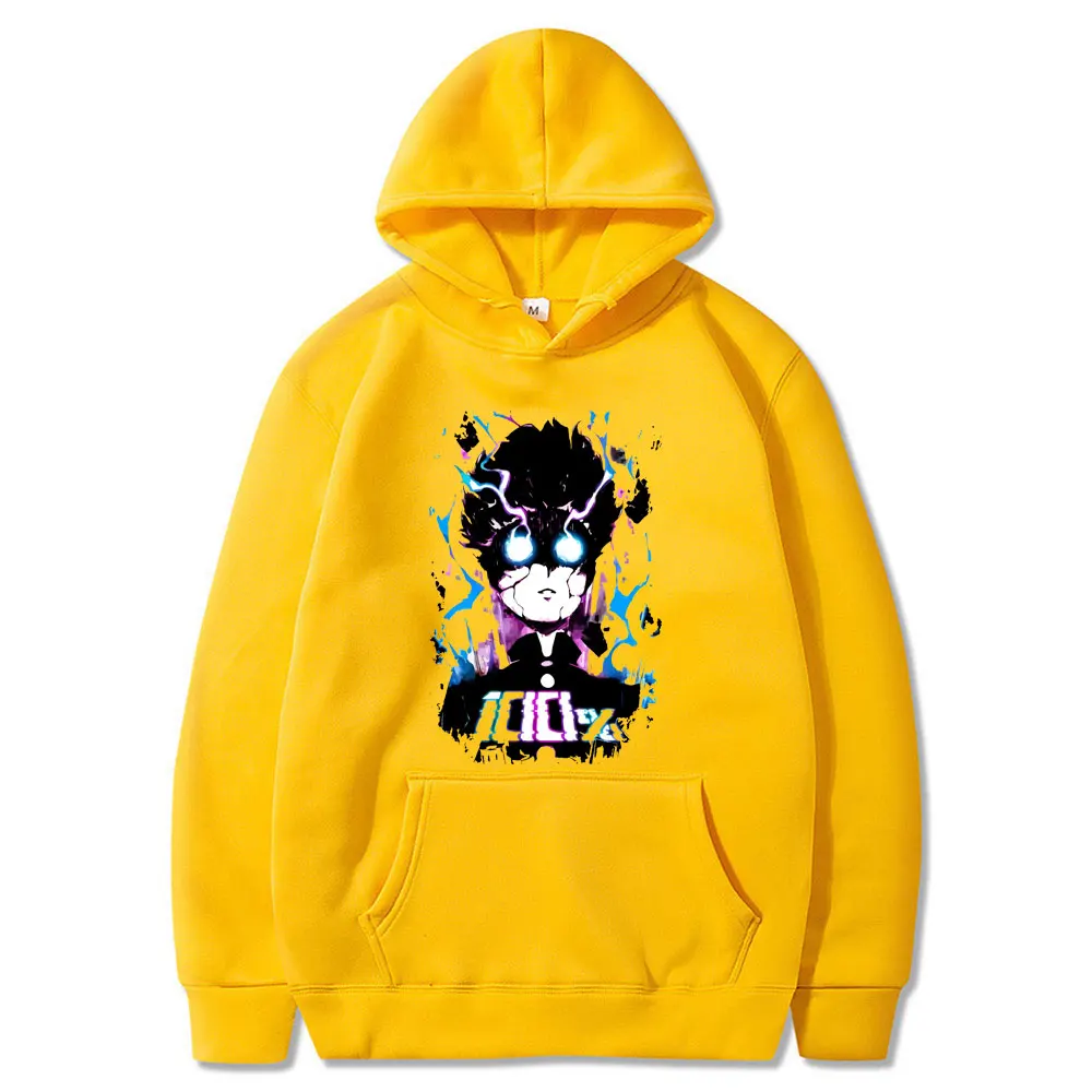 

Mob Psycho 100 Hoodie for Men Cotton Manga Hoodies Long Sleeved with Pockets Pullovers Tops Sweatshirt