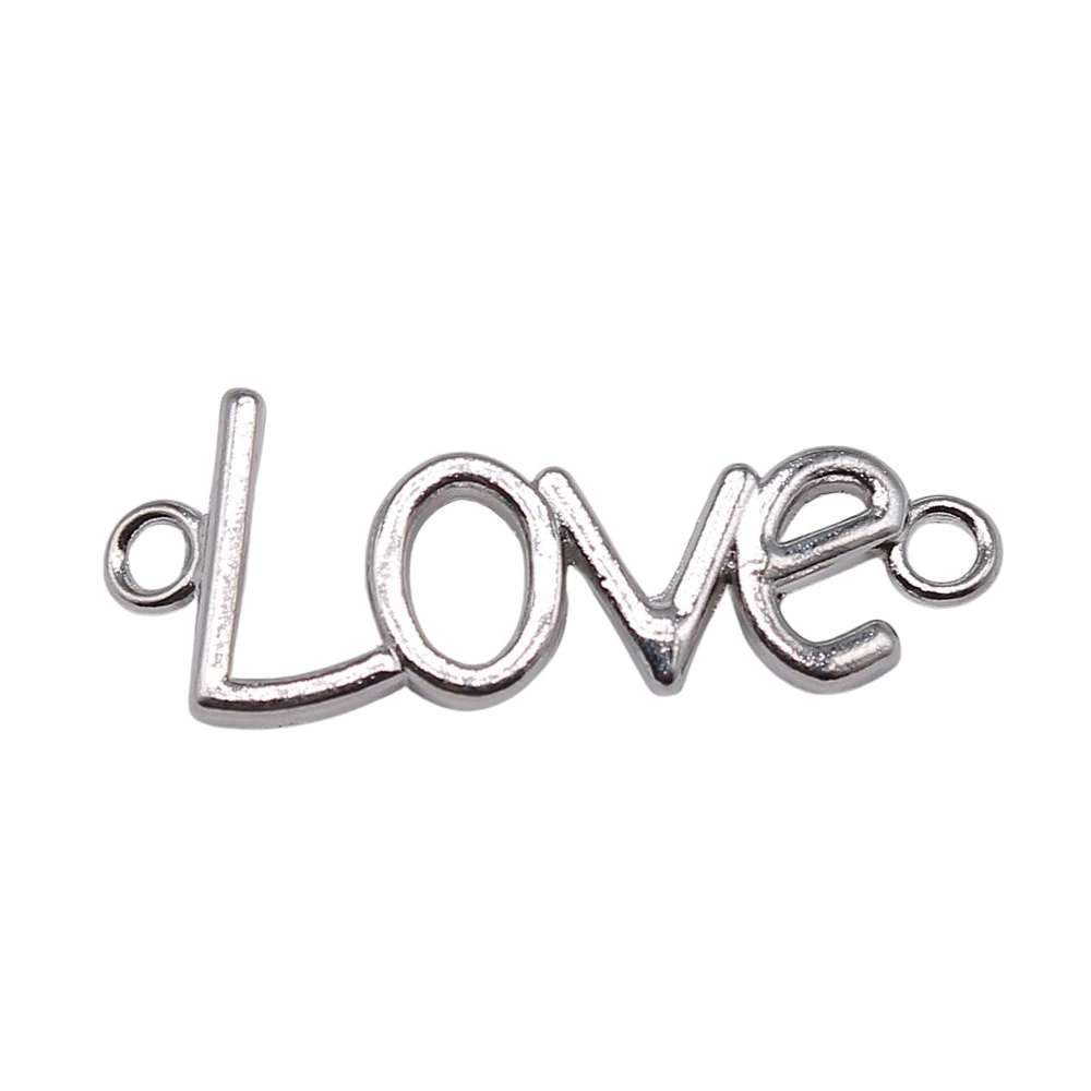 WYSIWYG 10 шт. 3 цвета любовные амулеты кулон DIY ювелирных изделий 41x16 мм для