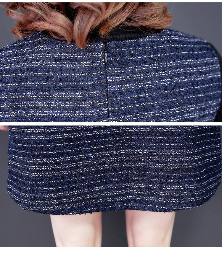 

Woolen Luxury 2 Piece Set Women Plaid Two Piece Outfits Fragrance Ensemble Femme Deux Pieces Conjunto Feminino Women's Suit