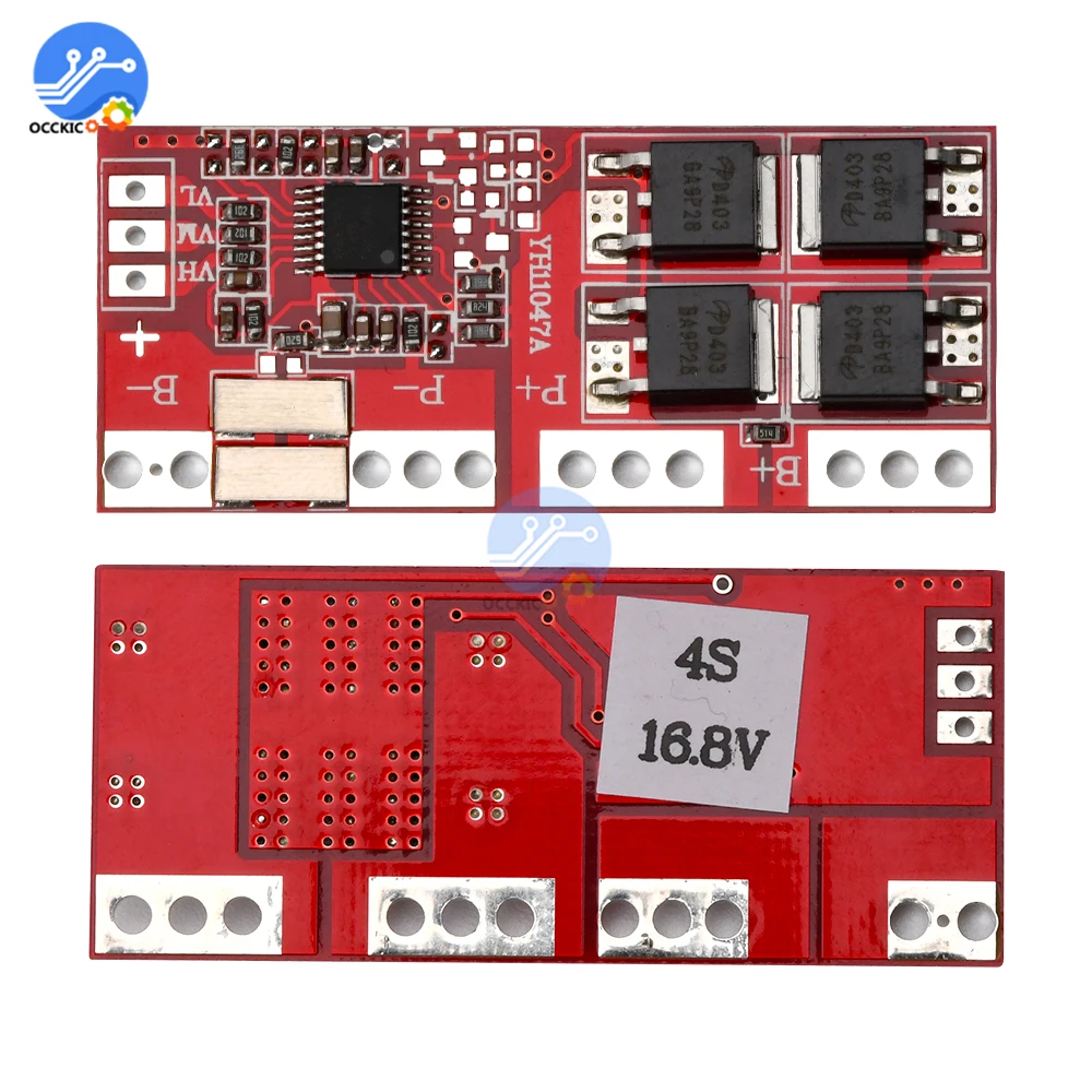 BMS 4S 30A 16 8 V 18650 литий ионный аккумулятор зарядное устройство Защитная плата