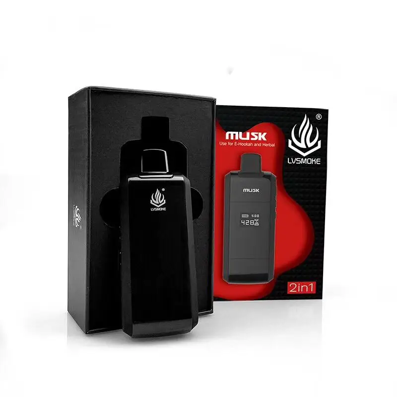 LvSmoke мускус сухой травы испаритель 1000 мАч батарея Vape умный портативный температурный контроль травяной комплект также работает с электронной кальяном кальяна